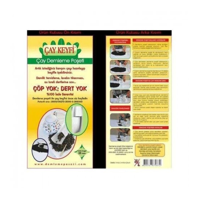 Ev Tipi Çay Demleme Poşeti 25Li Paket -