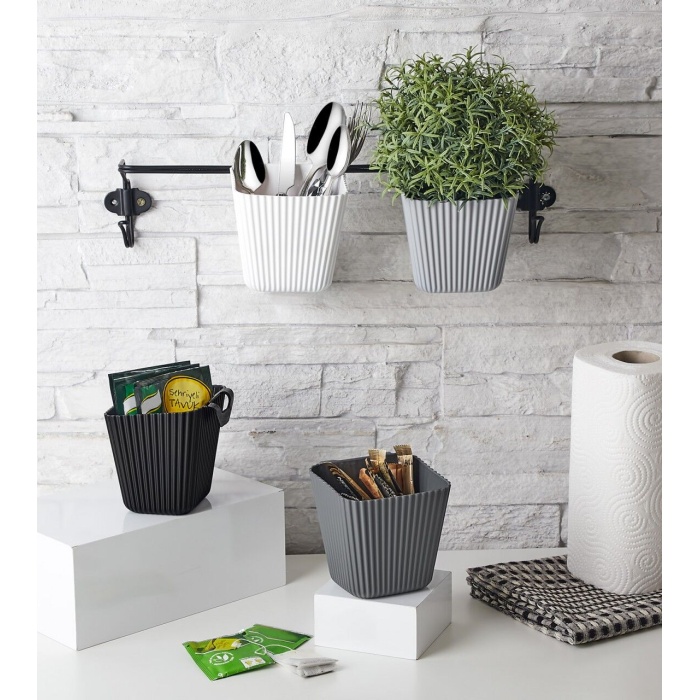 Duvara Asılan Çok Amaçlı Organizer - 2li Saksı Set -