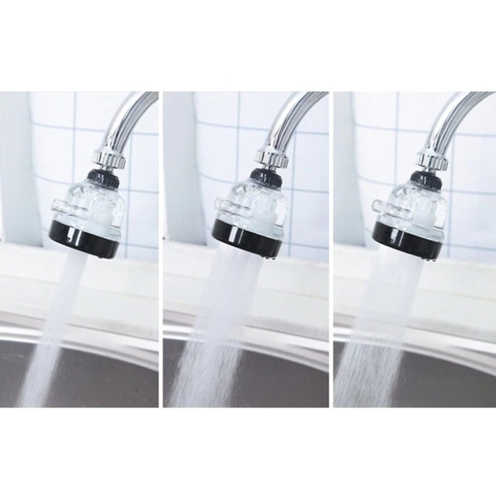 Su Tasarruflu 3 Fonksiyonlu Oynar Musluk Başlığı - Şeffaf -