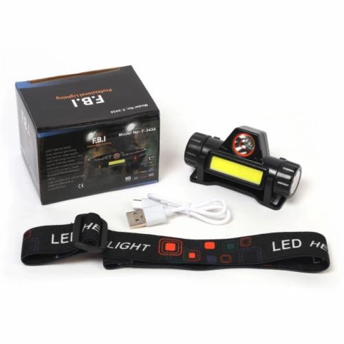 F-3434 Şarjlı Mıknatıslı Kafa Feneri -