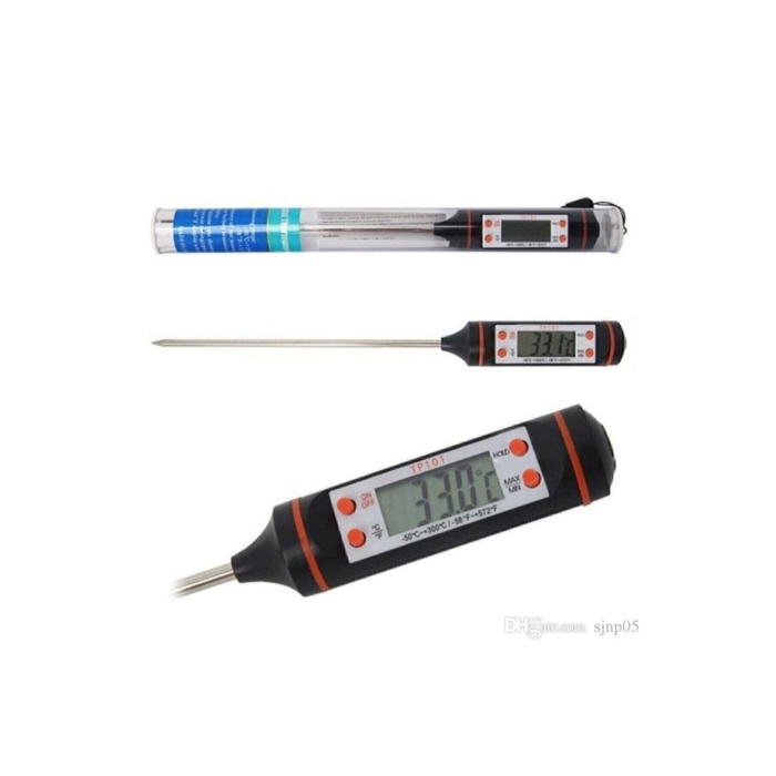 Dijital Gıda Termometresi Sıvı Gıda Et Su Süt Mama Sıcaklık Ölçer - Özel Kutulu -