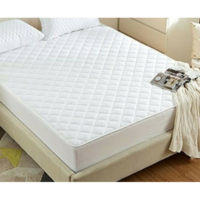 Kapitoneli Tek Kişilik Yatak Koruyucu Sıvı Geçirmez Alez -