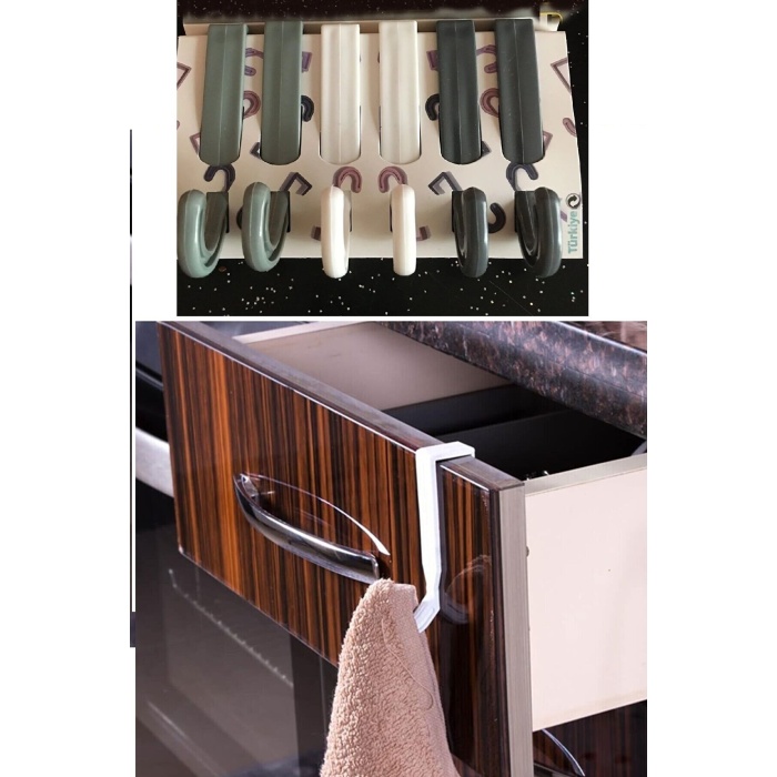 6 lı Çekmece- Havlupan Askısı Çok Amaçlı Askı Seti -