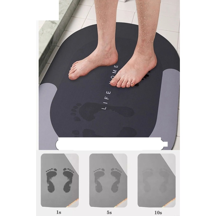 Sihirli Su Emici Kaydırmaz Banyo Paspası Banyo Ayak Matı -