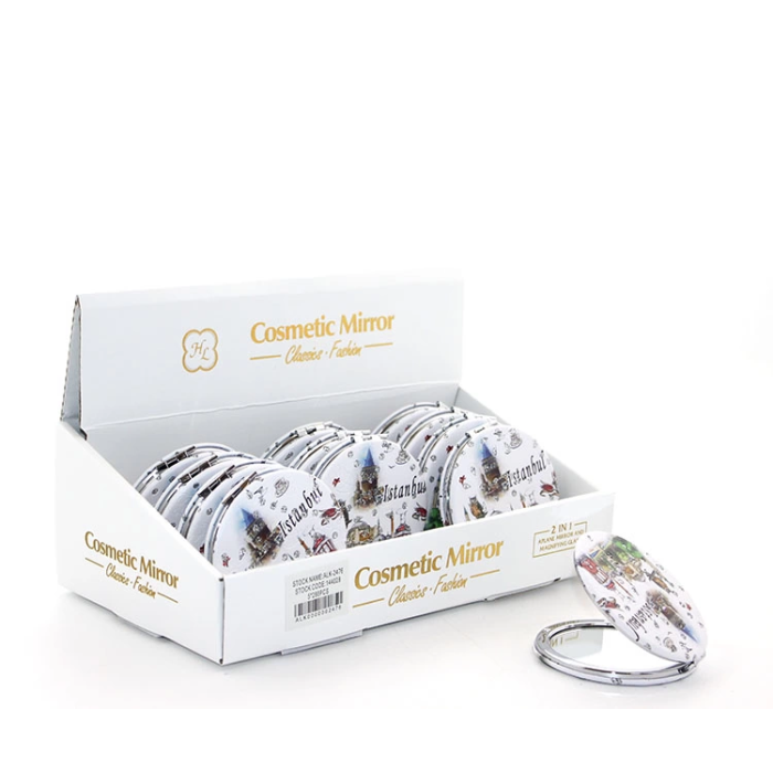 Taşlı İstanbul Tasarımı El Aynası İnce Alk2921 -