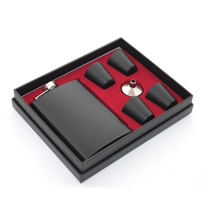 Paslanmaz Çelik 4 Shot Bardaklı Matara Seti Alk2669 -