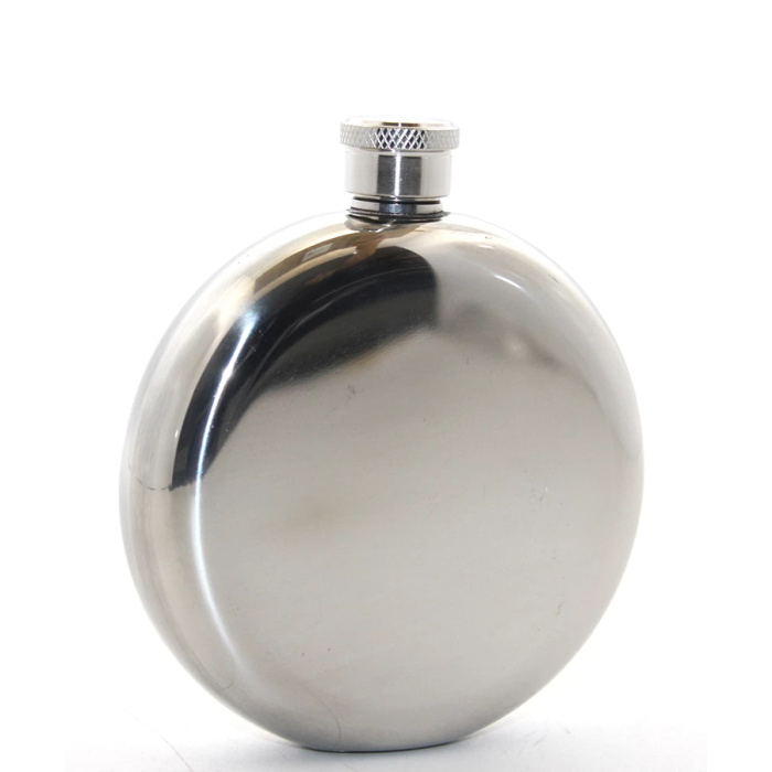 Paslanmaz Çelik Yuvarlak 5 Oz Tekli Matara Alk2676 -