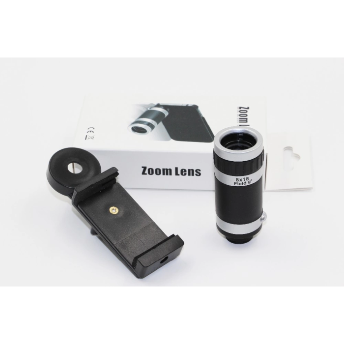 8x18 Zoom Teleskop Telefon Kamera Lensi Mini El Dürbünü -