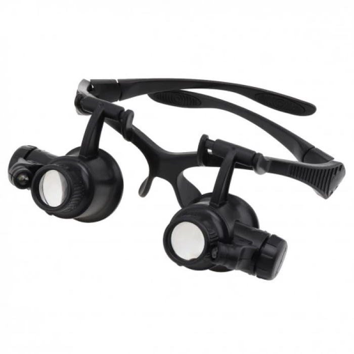Gözlük Modeli 10x 15x 20x 25x Lens,2led Işıklı,büyüteç -
