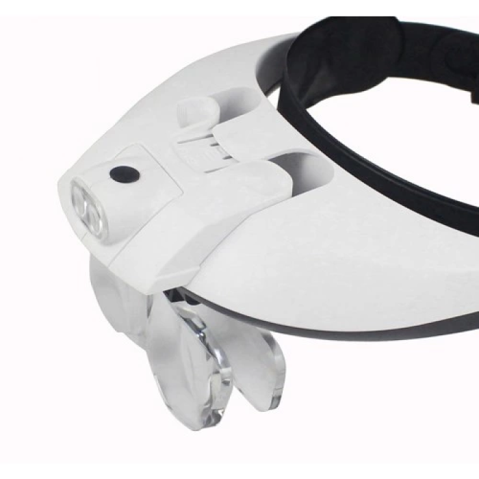 5 Mercekli Çok Fonksiyonlu, Başlık Tip Işıklı Büyüteçmg81001g -