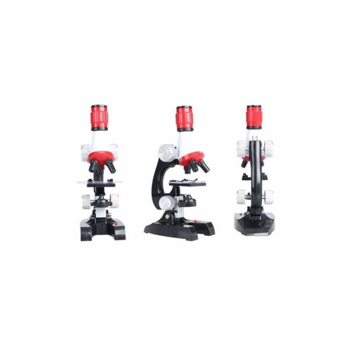 Eğitici Mikroskop Kiti Zoom Led Işıklı 100x 400x 1200x St1200x -