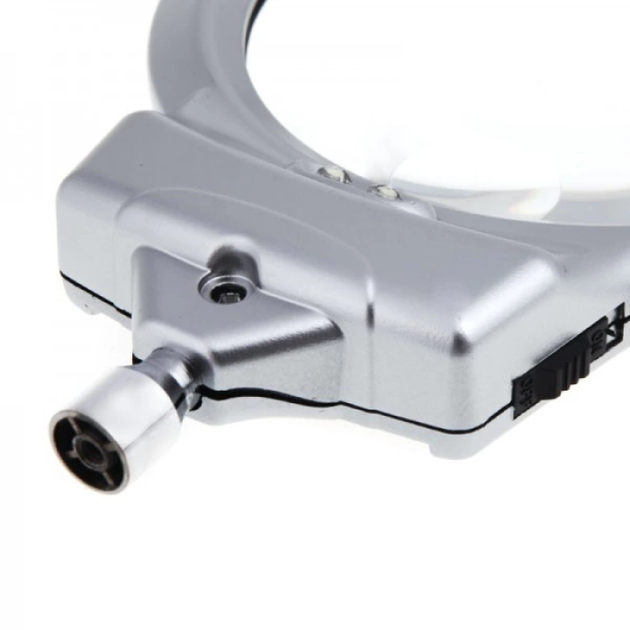 2.5x130 Mm 5x24 Mm Led Aydınlatmalı Büyüteç,masa Üstü Metal Hortum Mandallımg15124c -