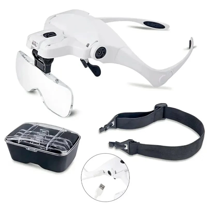 Şarjlı Gözlük Büyüteç Çalışma Büyüteci 5 Lensli 9892b2c -