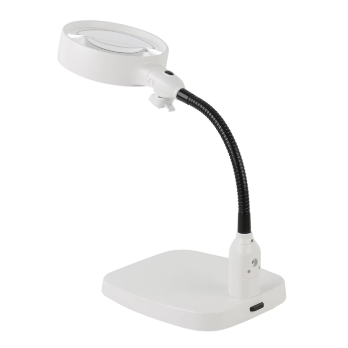Masaüstü 10x Led Işıklı Büyüteç Okuma El Sanatları Onarım Büyüteç 7765 -
