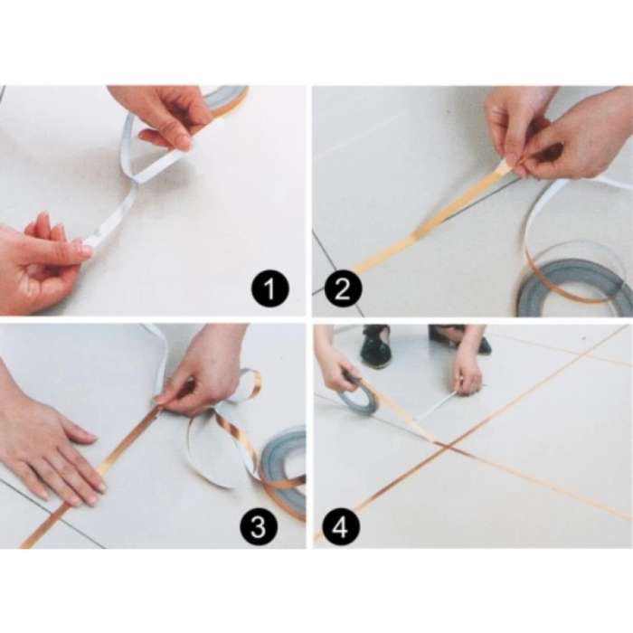 0.5 Cm 50 Metre Gold Fayans Arası Şerit Bant -