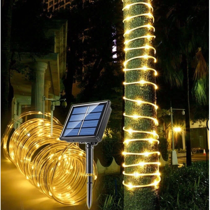 Solar Güneş Enerjili Hortum Kaplamalı Gün Işığı Led -