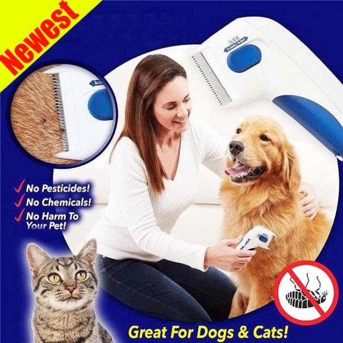 Flea Doctor Kedi Ve Köpekler İçin Pilli Pire Tarağı -