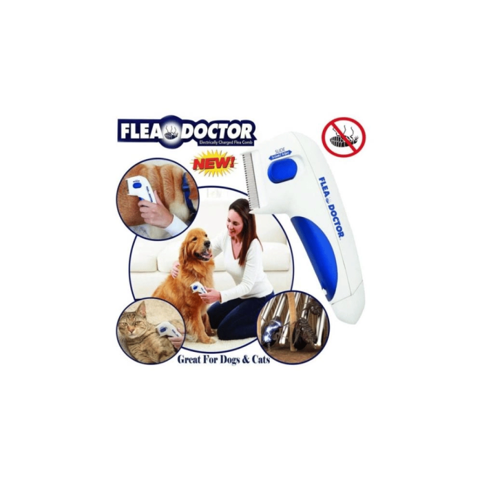 Flea Doctor Kedi Ve Köpekler İçin Pilli Pire Tarağı -