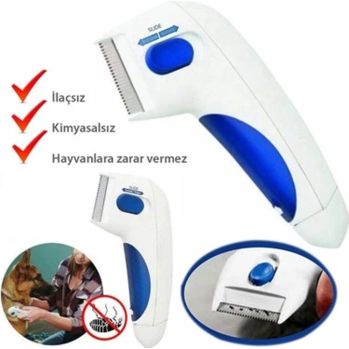 Flea Doctor Kedi Ve Köpekler İçin Pilli Pire Tarağı -