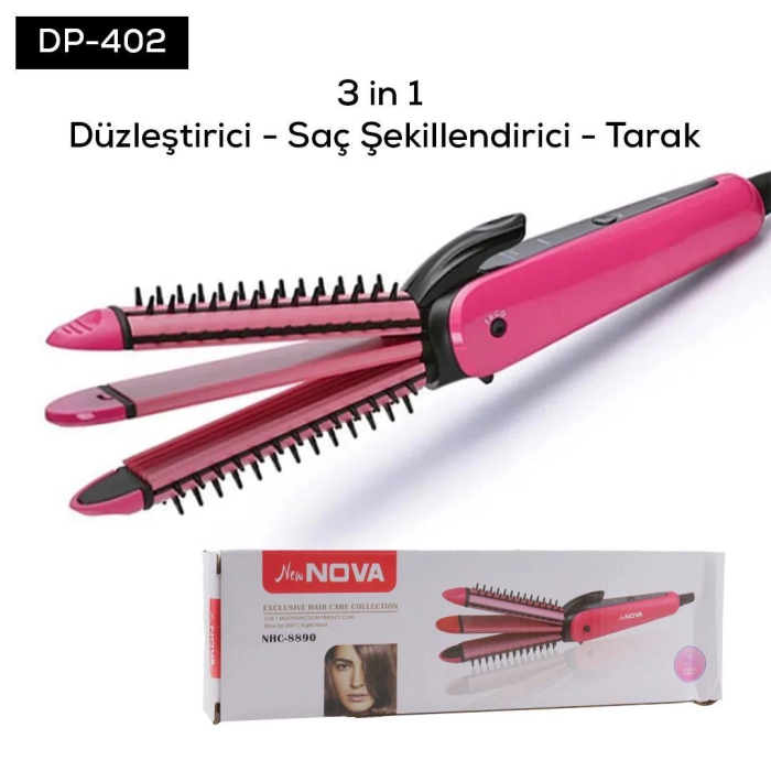 Dempower Kalın Başlıklı Rulo Taraklı Maşa -