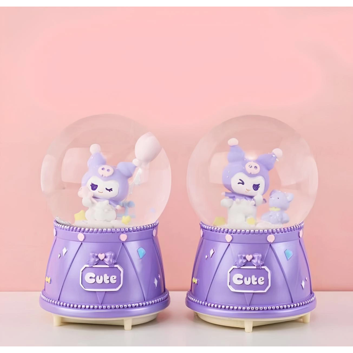 Kuromi Işıklı Müzikli Kar Küresi Orta Boy Alk3118 -