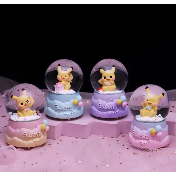 Pokemon Işıklı Kar Küresi 9 Cm Alk3399 -