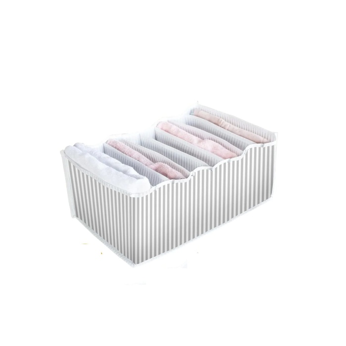 Akordiyon Çekmece Düzenleyici Organizer 8 Gözlü L Beden Çorap Çamaşır Havlu Düzenleyici -