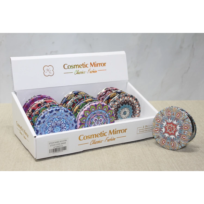 Taşlı El Aynası Yuvarlak İnce Alk3754 -