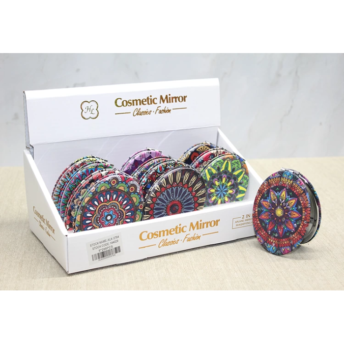 Taşlı El Aynası Oval İnce Alk3764 -