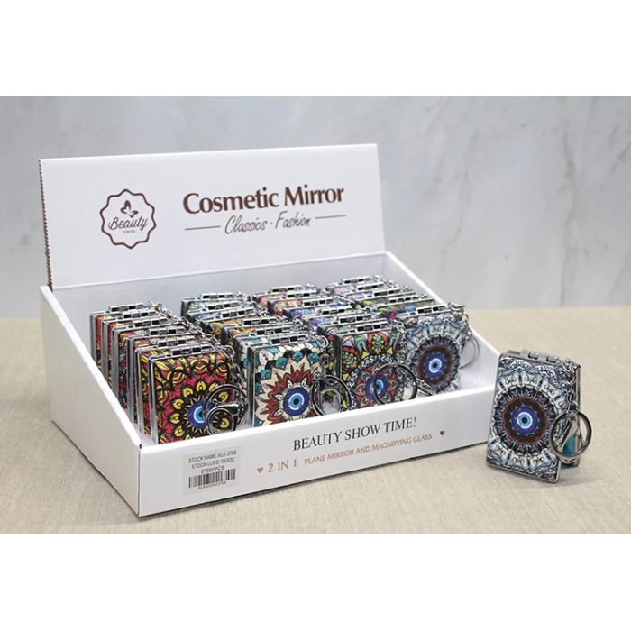 Taşlı El Aynası Anahtarlık Alk3766 -