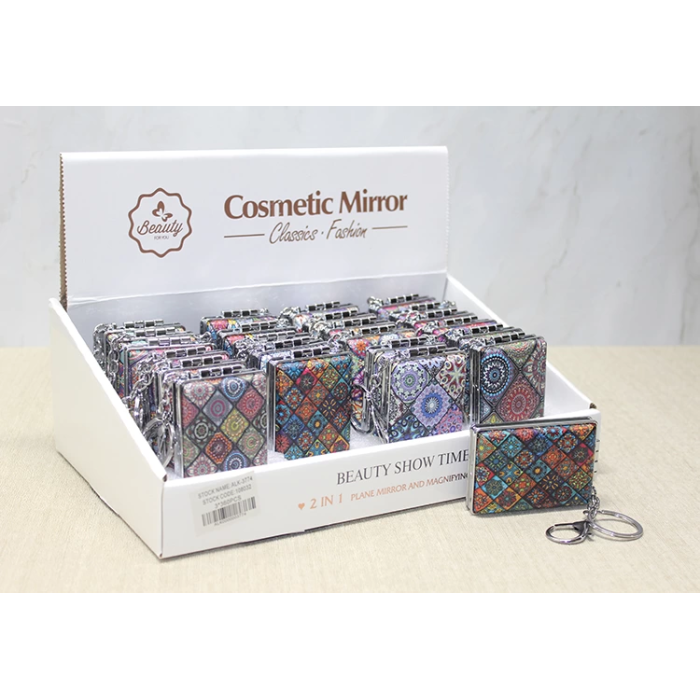 Taşlı El Aynası Anahtarlık Alk3774 -