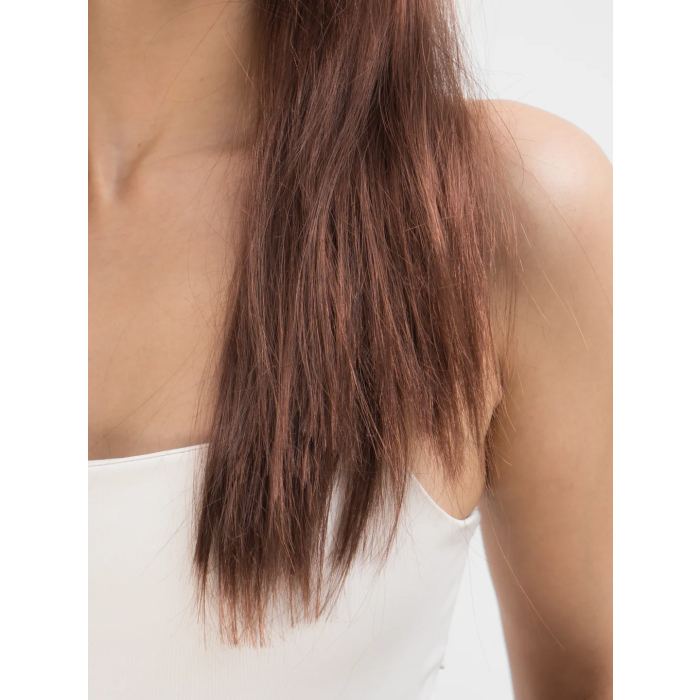 Kahve Renk Uzun Düz Parti Peruğu - Uzun Kahverengi Peruk -