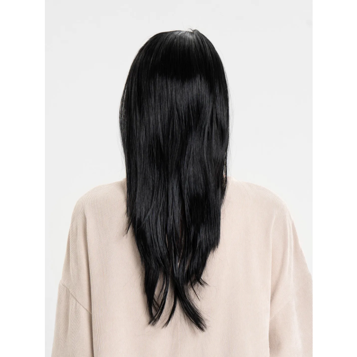 Siyah Renk Uzun Parti Peruğu -