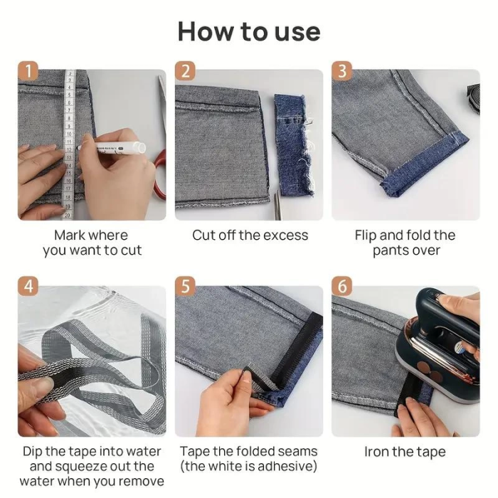 Kendinden Yapışkanlı Pantolon Kıvırma Şeridi -