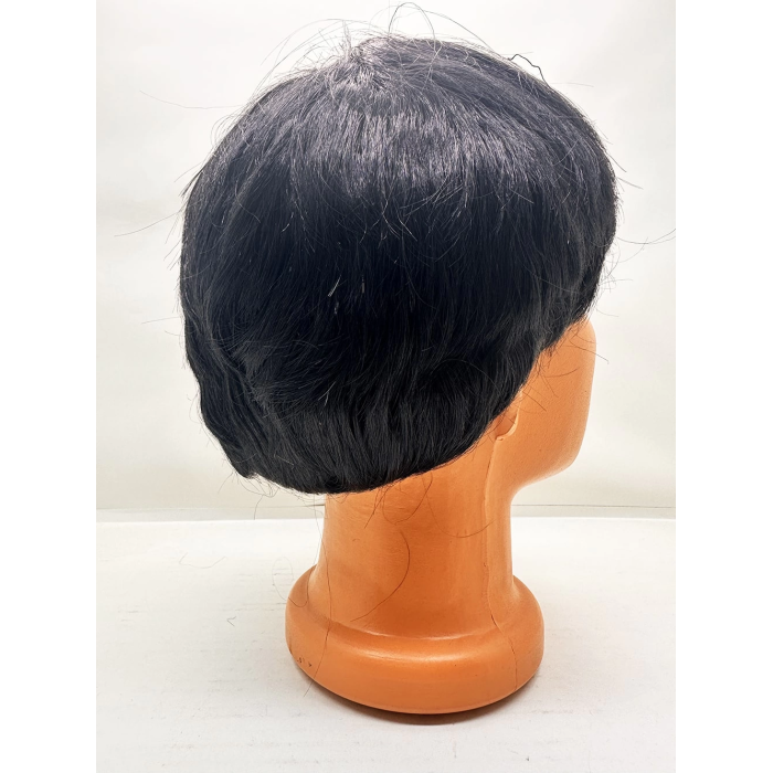 Siyah Renk Kısa Kesim İçi Astarlı Erkek Peruğu -