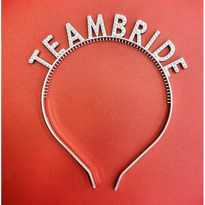 Gümüş Renk Team Bride Taç Plastik – Gelin Ve Nedime Tacı -