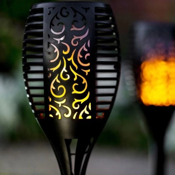 Alev Efektli Solar Bahçe Lambası -