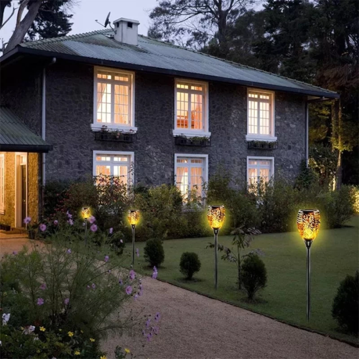 Alev Efektli Solar Bahçe Lambası -