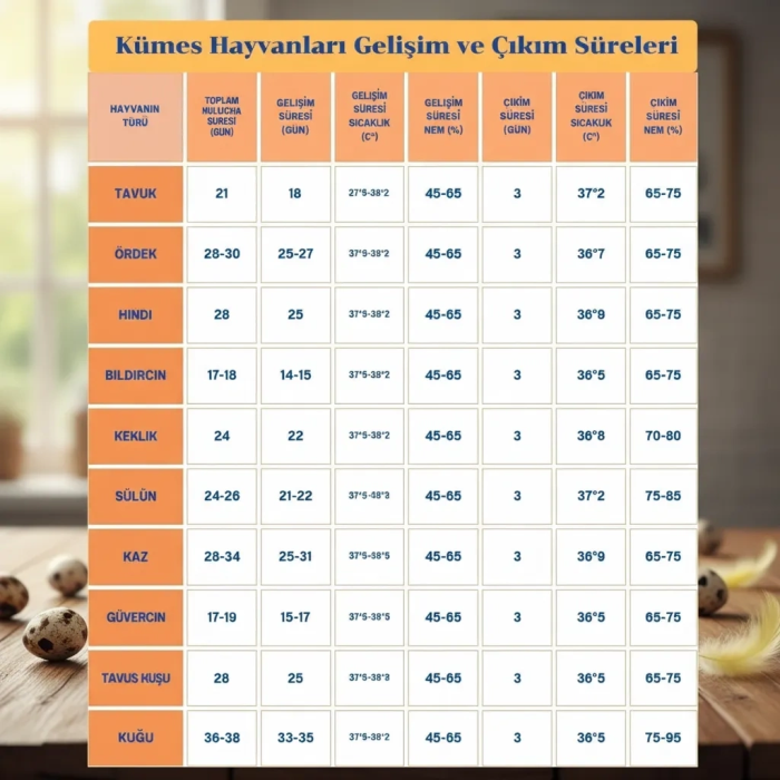Tam Otomatik 120 Yumurta Kapasiteli Kuluçka Makinesi - Civciv Kaz Hindi Ördek İçin Kablosuz Kameralı Yedek Motorlu Set