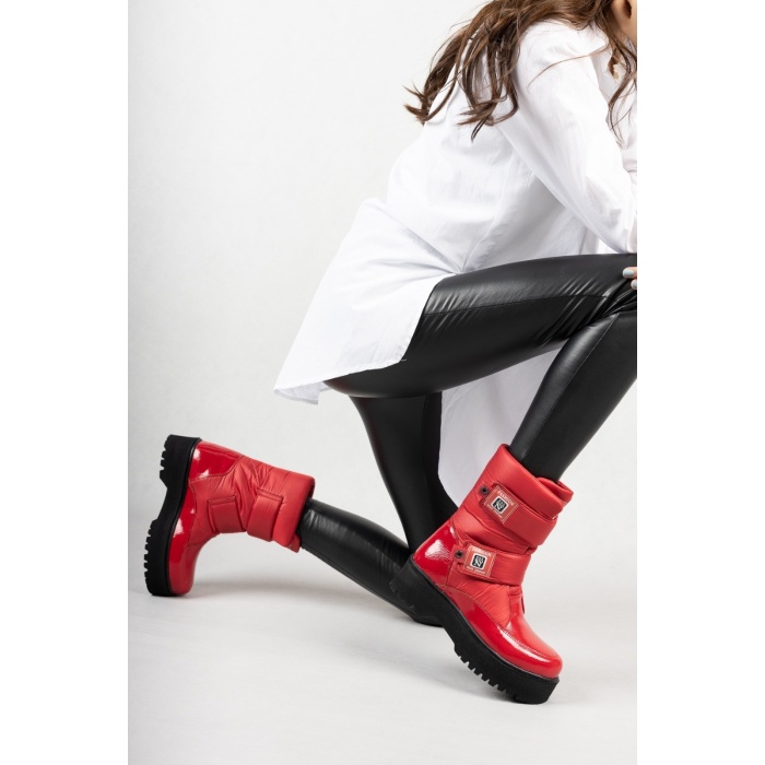 Miah Kırmızı Rugan Kar Bot -