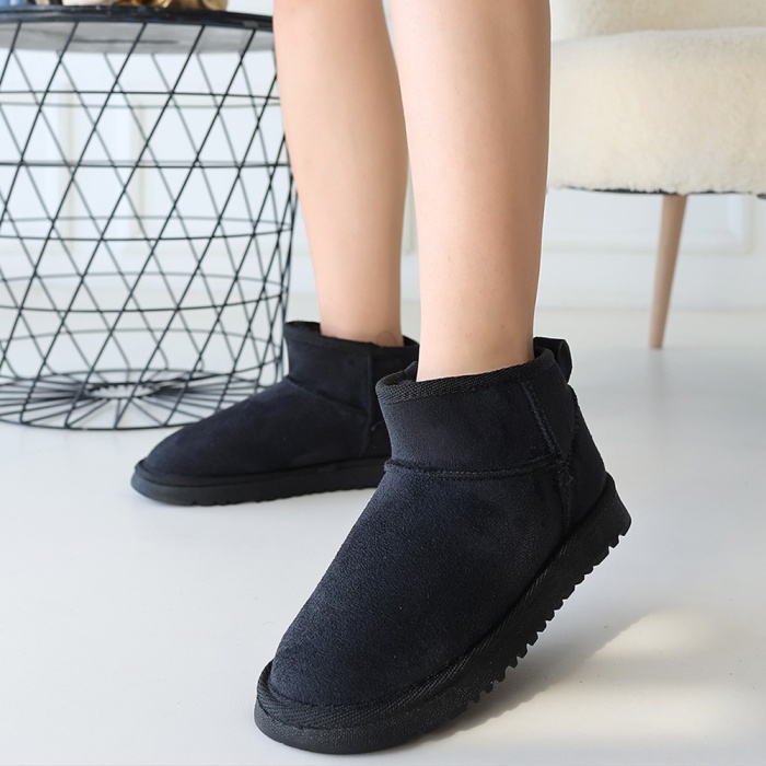 Elsa Siyah Süet Bot -