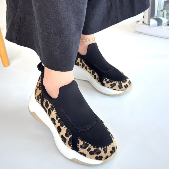 Kendy Leopar Süet Spor Ayakkabı -