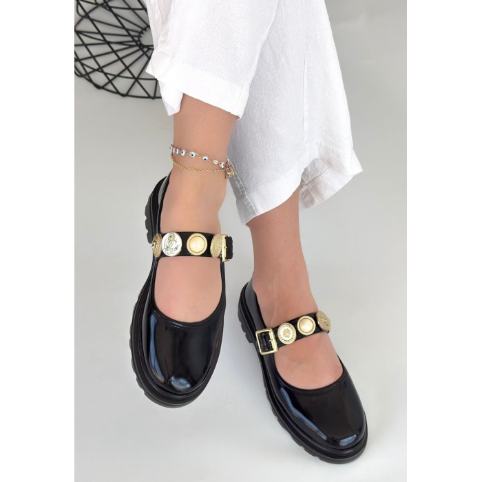 Okira Siyah Rugan Oxford Ayakkabı -