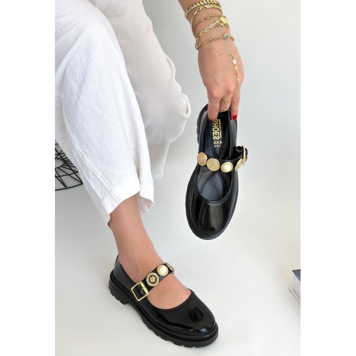 Okira Siyah Rugan Oxford Ayakkabı -