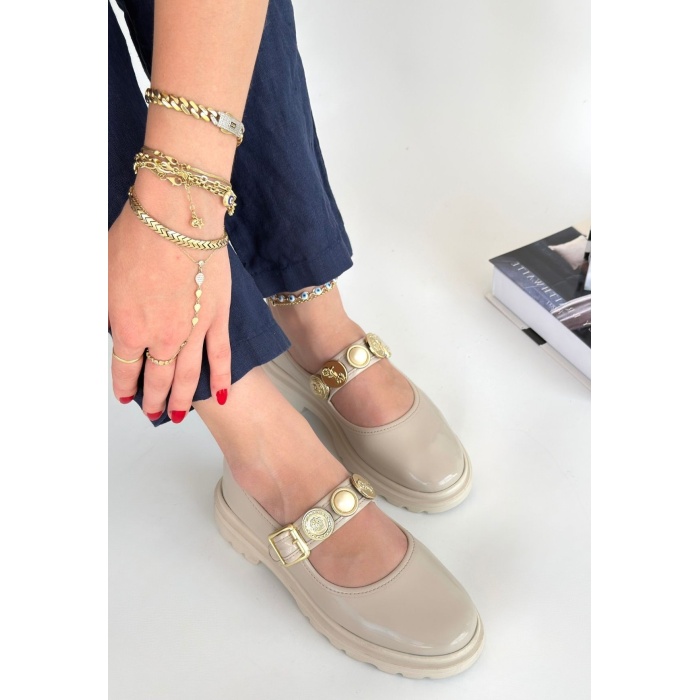 Okira Bej Rugan Oxford Ayakkabı -