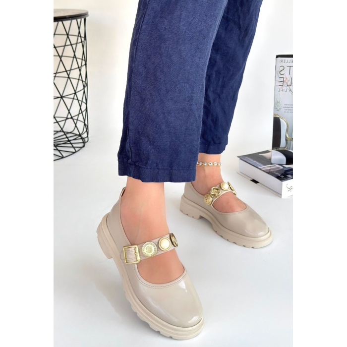 Okira Bej Rugan Oxford Ayakkabı -