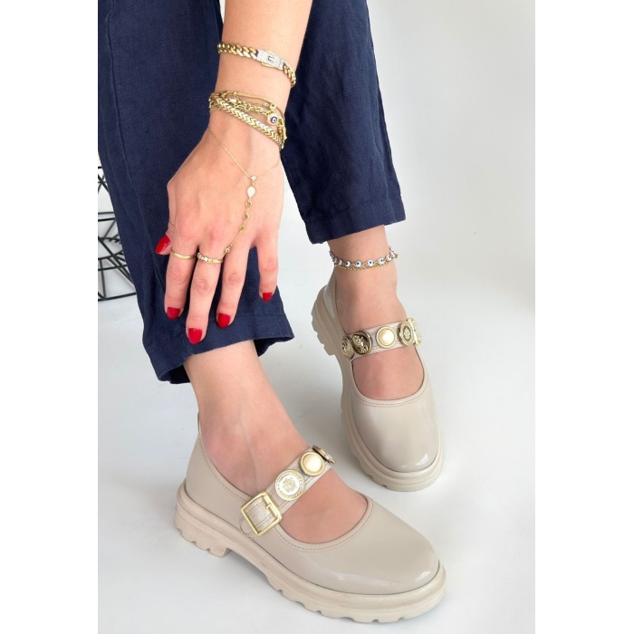 Okira Bej Rugan Oxford Ayakkabı -