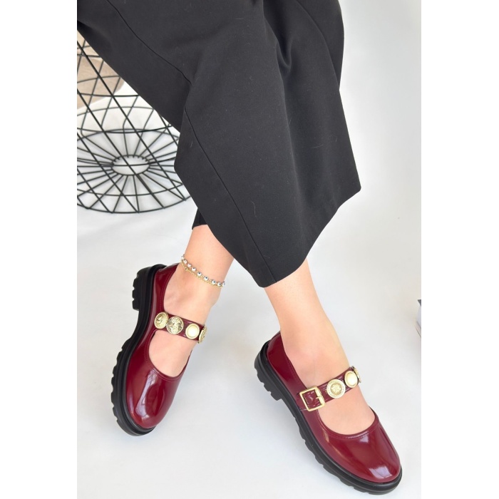 Okira Bordo Rugan Oxford Ayakkabı -