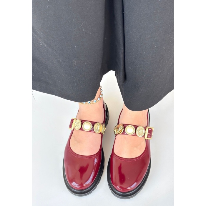 Okira Bordo Rugan Oxford Ayakkabı -