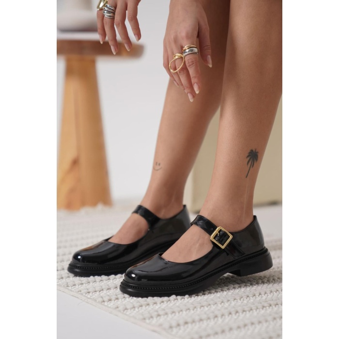 Yokox Siyah Rugan Oxford Ayakkabı -